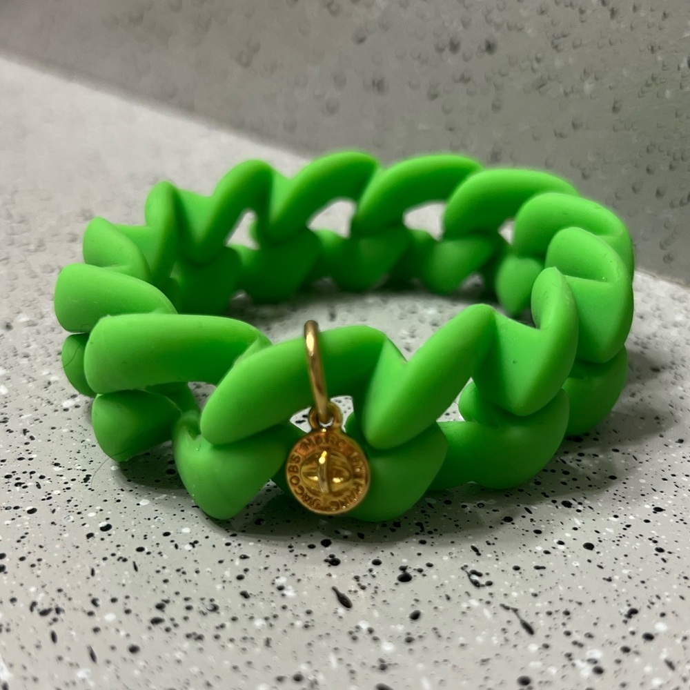 Marc Jacobs Lime Green Silicone Chunky Rubber Bracelet